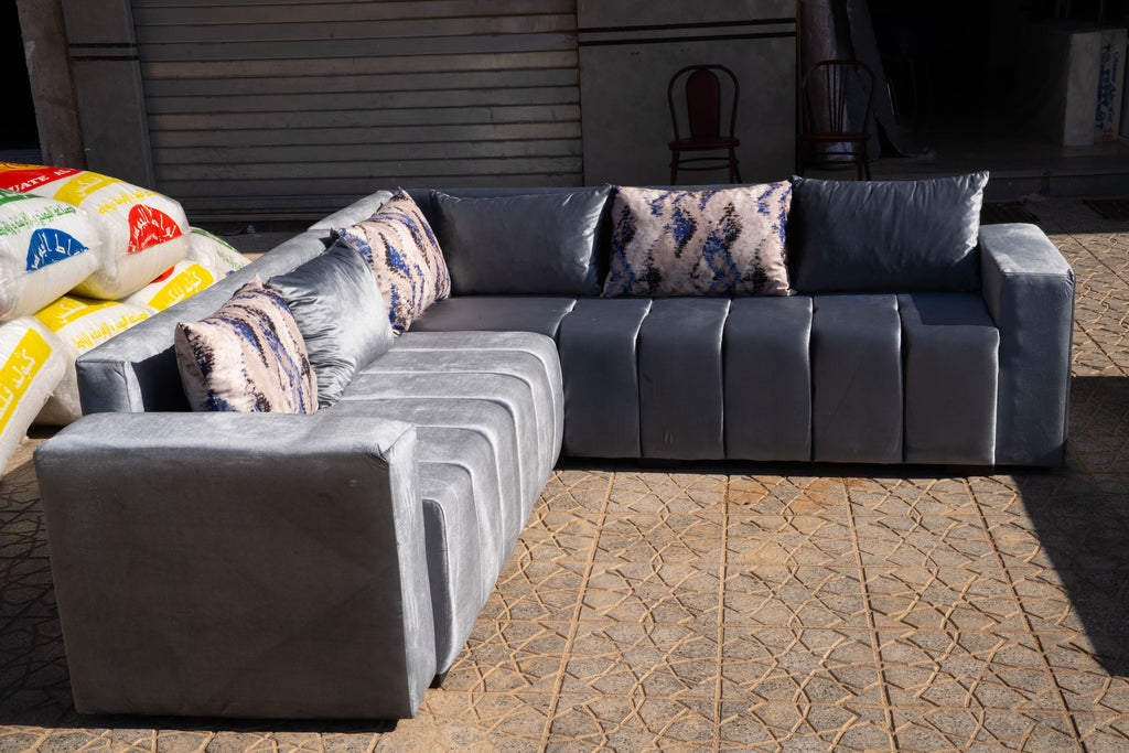 🛋️ كنبة على شكل L – الفخامة والراحة في قطعة واحدة!